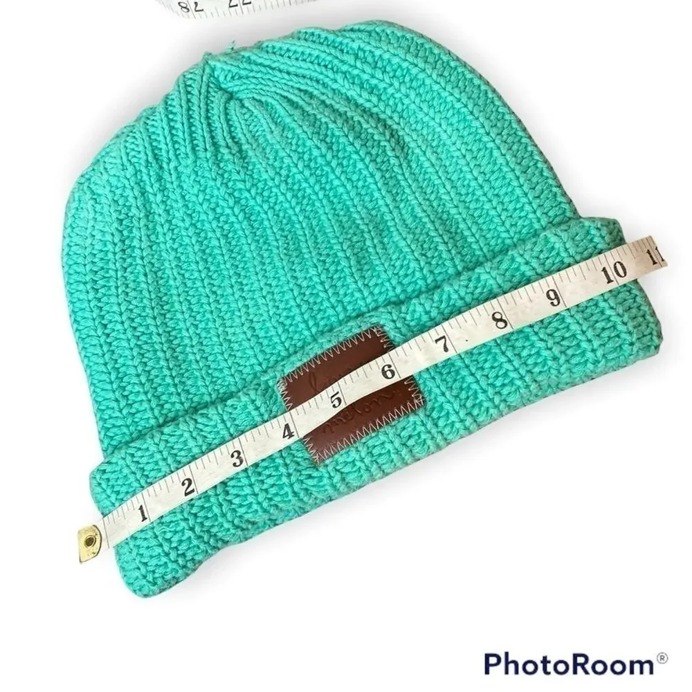 Love Your Melon Teal Knit Cuffed Beanie O/S